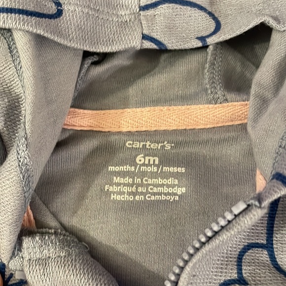 Carters blue butterfly jumpsuit - Picture 4 of 4